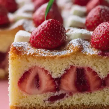 French Strawberry Cake