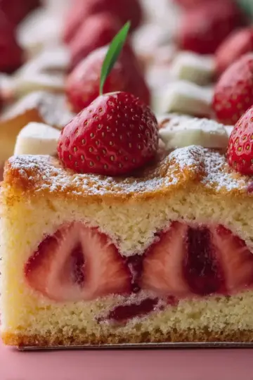 French Strawberry Cake
