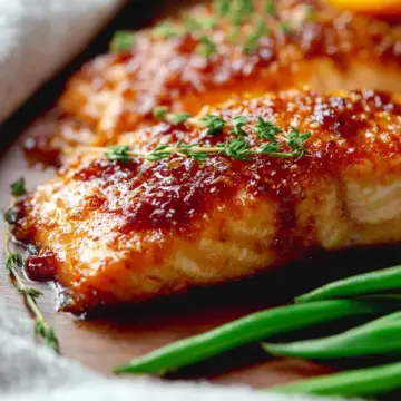 Date Night Bourbon Peach Glazed Salmon