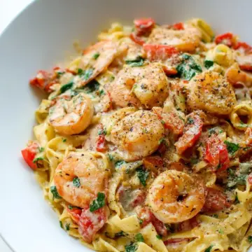 Tuscan Shrimp Pasta