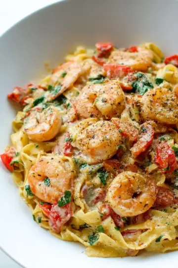 Tuscan Shrimp Pasta