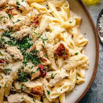 Garlic Parmesan Chicken Pasta