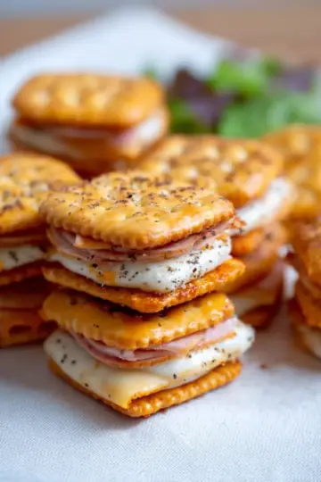 Ritz Cracker Party Sandwiches