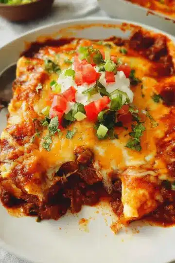 Beef Enchiladas {Easy Cheesy Recipe!}