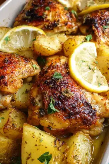 Easy Greek Lemon Chicken and Potatoes