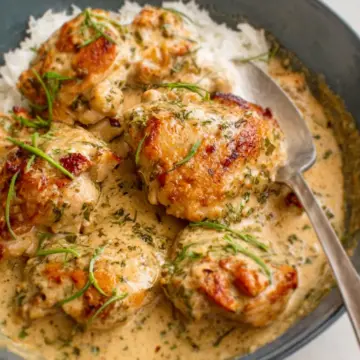 One Pot Creamy Garlic Chicken