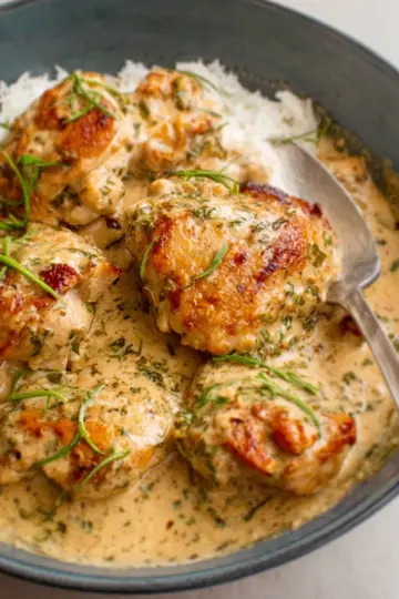 One Pot Creamy Garlic Chicken