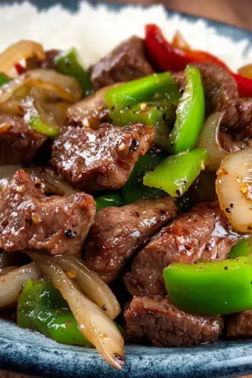 Pepper Steak with Onion Stir Fry