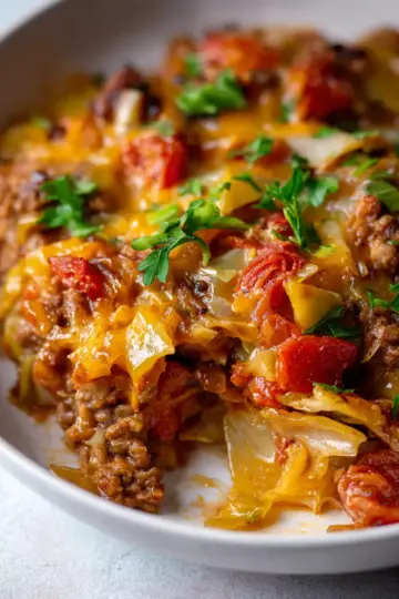 Low Carb Unstuffed Cabbage Casserole Recipe