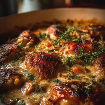 French Chicken Casserole à la Normande: A Comforting Classic with Creamy Cider Sauce