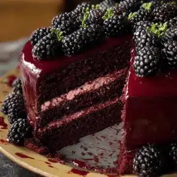 Blackberry Velvet Gothic Cake