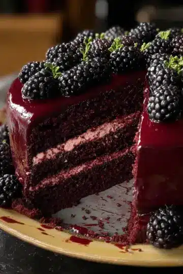Blackberry Velvet Gothic Cake