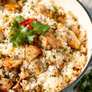 Sticky Coconut Rice with Chicken Recipe