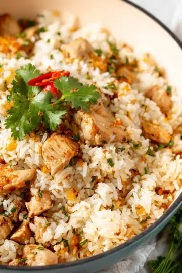 Sticky Coconut Rice with Chicken Recipe