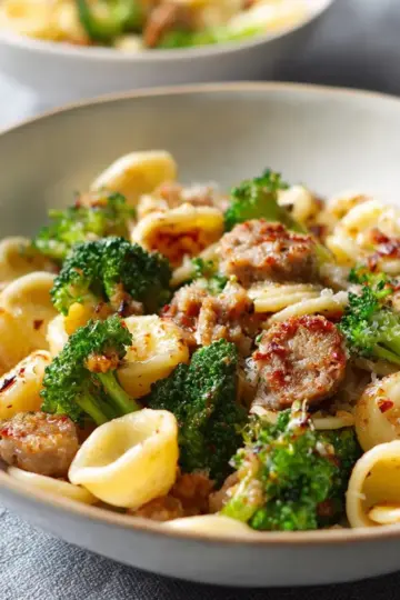 Orecchiette with Sausage and Broccoli