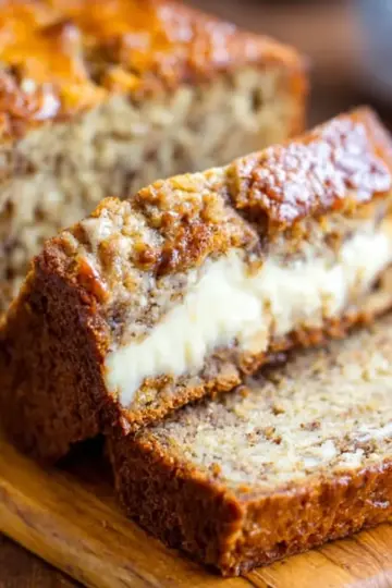 Cream Cheese-Filled Banana Bread