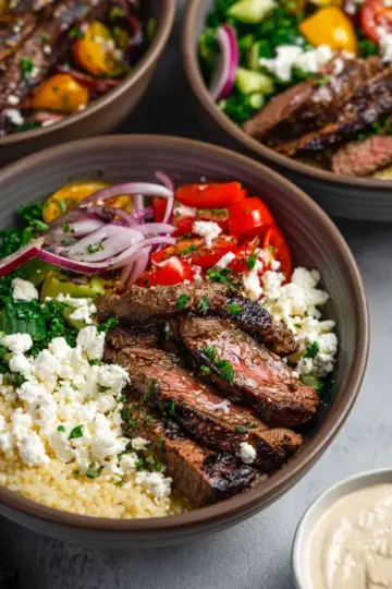Mediterranean Steak Bowls
