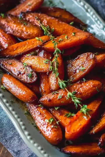 Balsamic Glazed Roasted Carrots