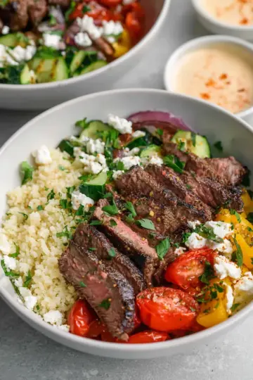 Mediterranean Steak Bowls