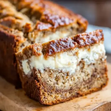 Cream Cheese-Filled Banana Bread