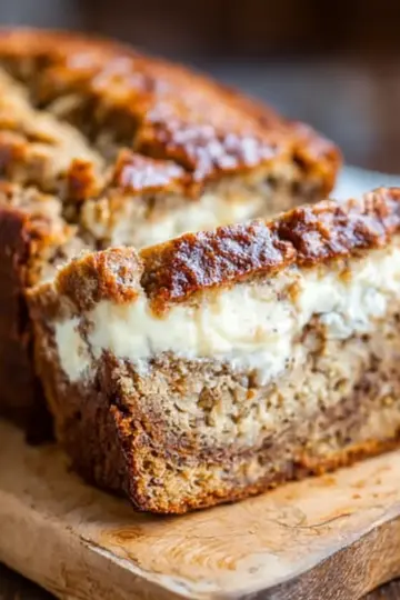 Cream Cheese-Filled Banana Bread