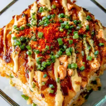 Spicy Salmon Sushi Bake