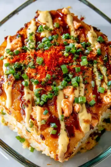 Spicy Salmon Sushi Bake