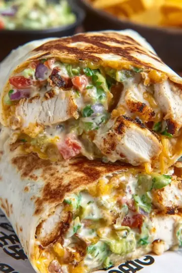 Chipotle Ranch Grilled Chicken Burrito