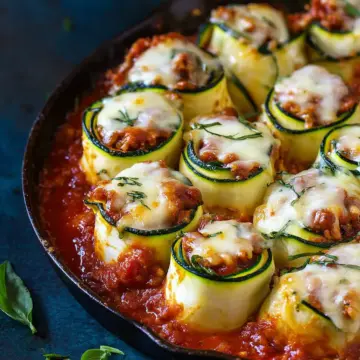 Zucchini Lasagna Roll Ups