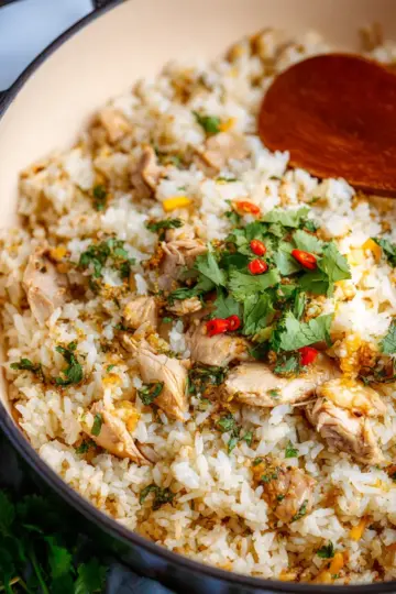 Sticky Coconut Rice with Chicken Recipe